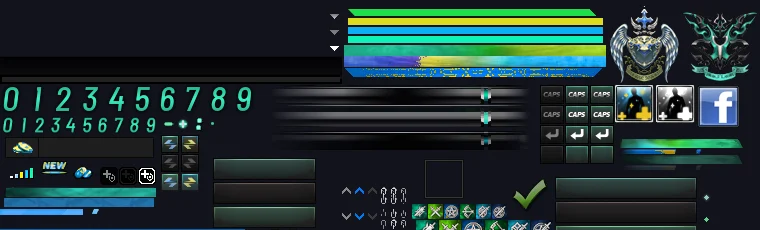Cyan Cabal UI skin preview